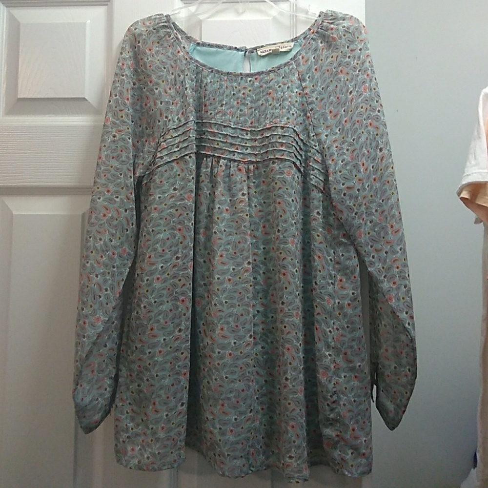 Flowy Blue Altar'd State Blouse